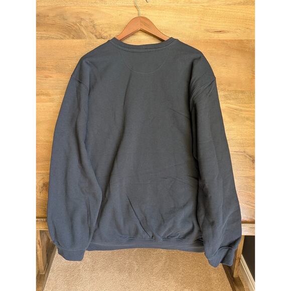 Carhartt Sweatshirt Mens XL Dark Blue Loose Fit Midweight Crew Neck TS0124-M NWT - Picture 2 of 5